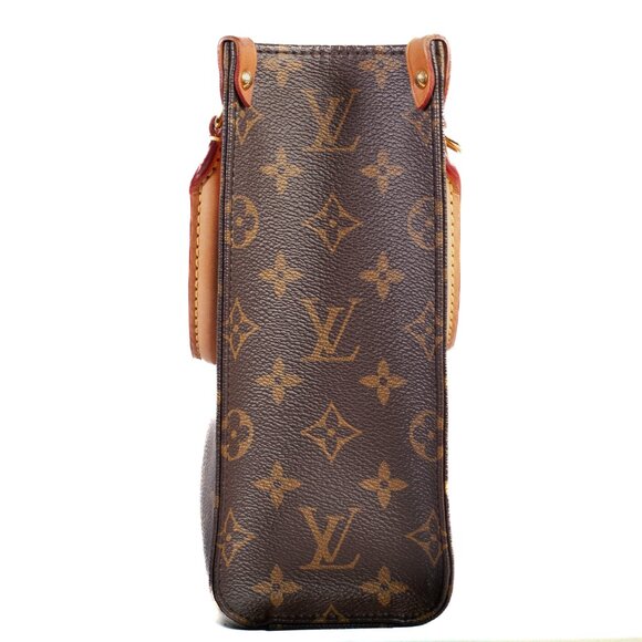 Authentic Louis Vuitton Monogram Canvas Sac Plat BB Tote Bag - Picture 2 of 9